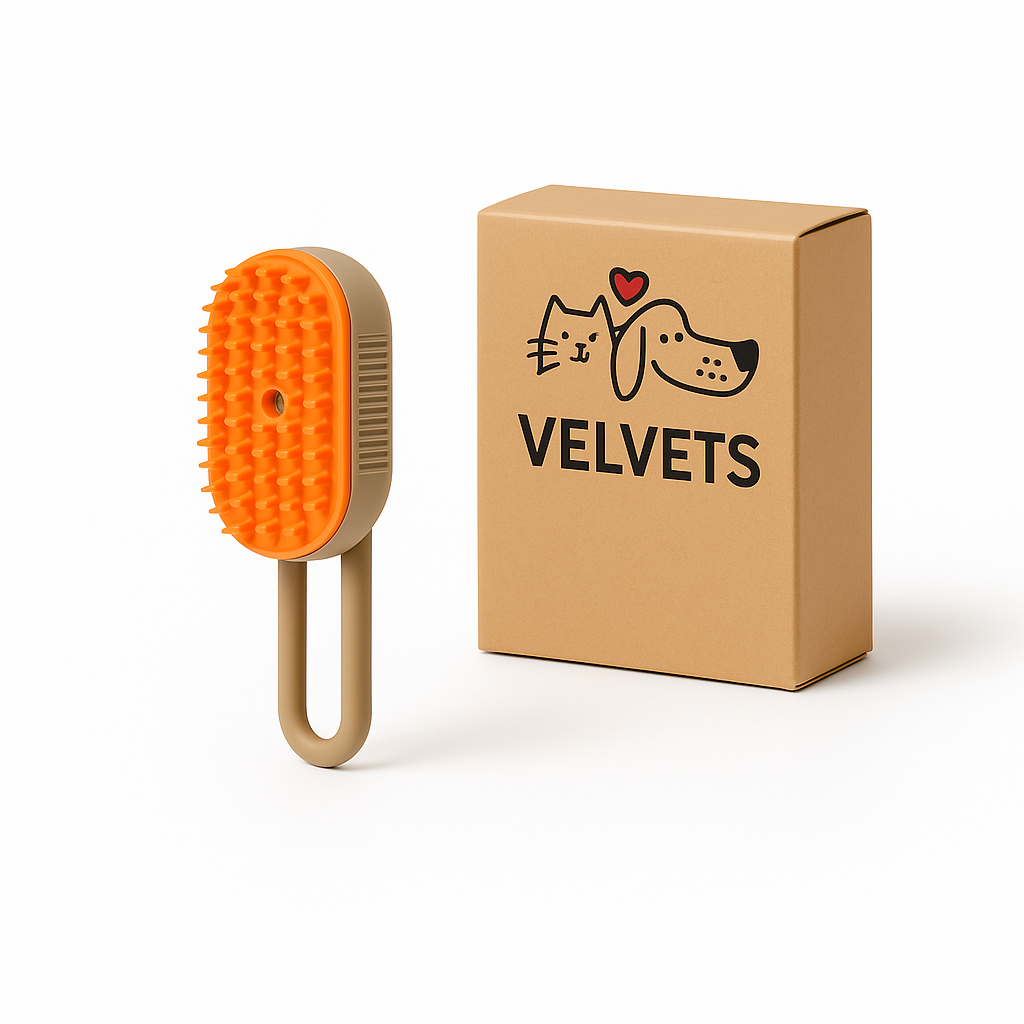 Cepillo de vapor para mascotas 4 en 1