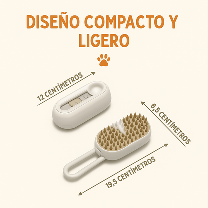 Cepillo de vapor para mascotas 4 en 1