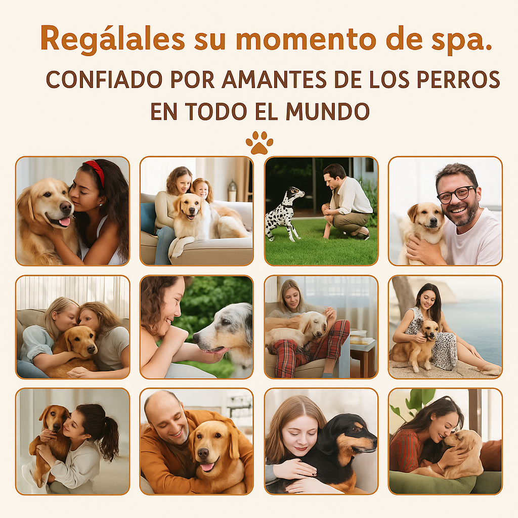 Cepillo de vapor para mascotas 4 en 1