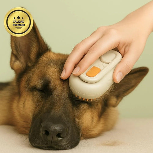 Cepillo de vapor para mascotas 4 en 1